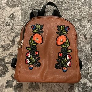 Flower Detail Mini Backpack